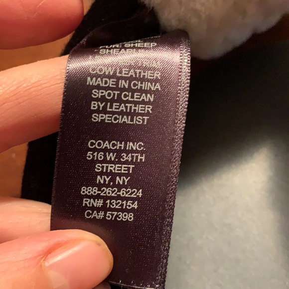 Genuine Leather Coach Earmuffs - Picture 3 of 3